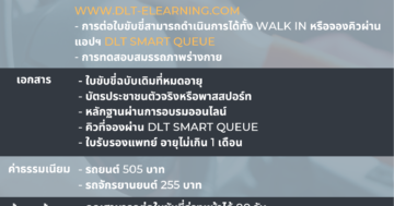ขั้นตอนและรายละเอียดในการต่อใบขับขี่ ปี 2566