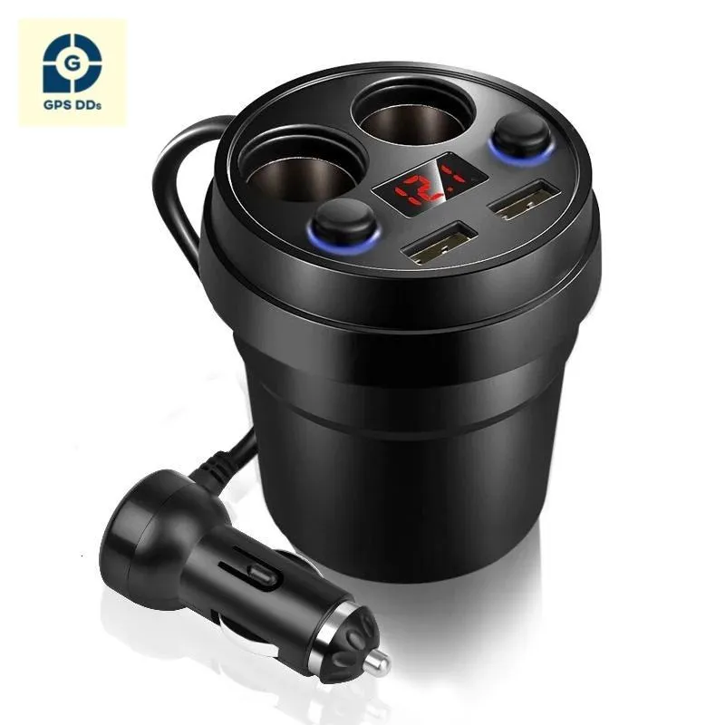GPSDD ถ้วยชาร์จไฟภายในรถ และช่อง USB