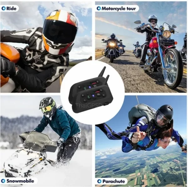 GPSDD EJEAS V6 Pro ชุด Intercom ติดหมวกกันน๊อค - Image 3