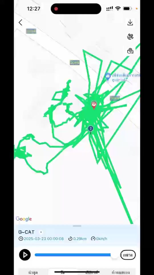 gps ติดตามแมว ดูเส้นทางย้อนหลังในแอป